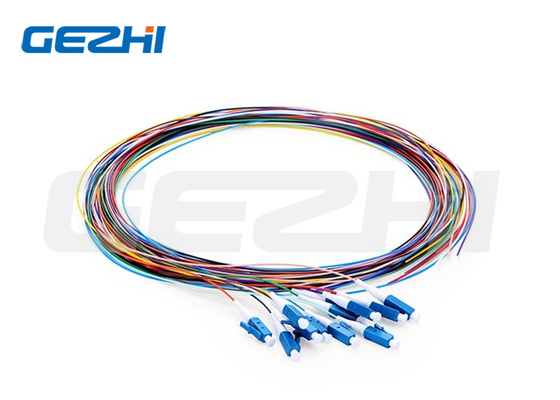 1m 3ft Fiber Optic Pigtail Single Mode Lc Upc 12 Fibres Os2 Nieprzykręcony Kod kolorów