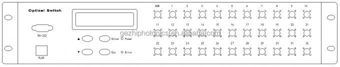 FSW 1x48 Przełącznik światłowodowy 19 cala 2U Rackmount 1260~1650nm Single Mode 1