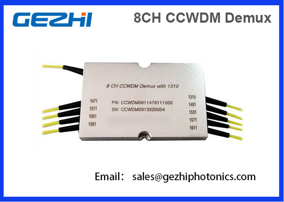kupować 8CH CWDM Mux Demux Kompaktowy multiplekser z grubym podziałem długości fal online manufacture
