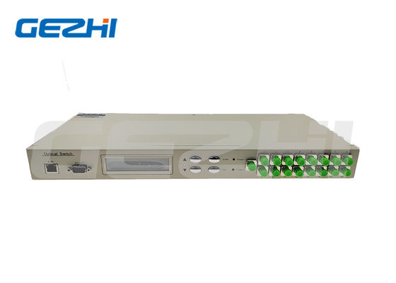 kupować 1x16 Przełącznik optyczny do montażu w szafie rack z interfejsem RS232 i Ethernet dla bezpiecznej komunikacji w zakresie długości fal 850~1650nm produkcja online