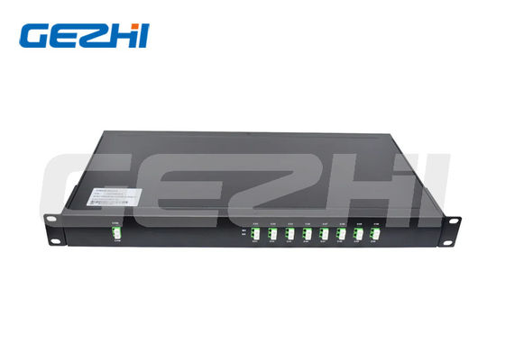 kupować Moduł 2x8ch DWDM Mux Demux z niskim PDL 19 Inch 1U Rack Mounted LC APC dla gęstych systemów WDM produkcja online