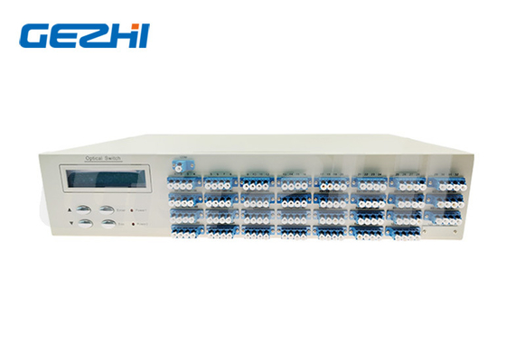 kupować Przełącznik światłowodowy Szybki czas przełączania Przełącznik optyczny 1x128 z wyświetlaczem LCD online manufacture