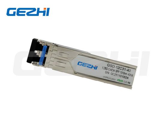 kupować 1.25G SFP moduł nadajnika-odbiornika optycznego CWDM, 1310nm, 40 km, światłowód jednomodowy produkcja online