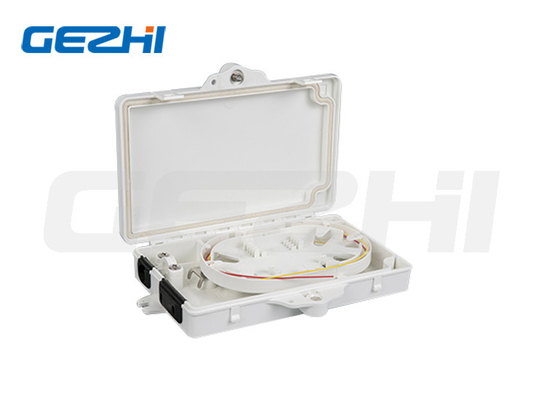 kupować 4 Fiber Splicing Fiber Optic Termination Box 2 Core ABS PC Plastic Flame Retardant online manufacture