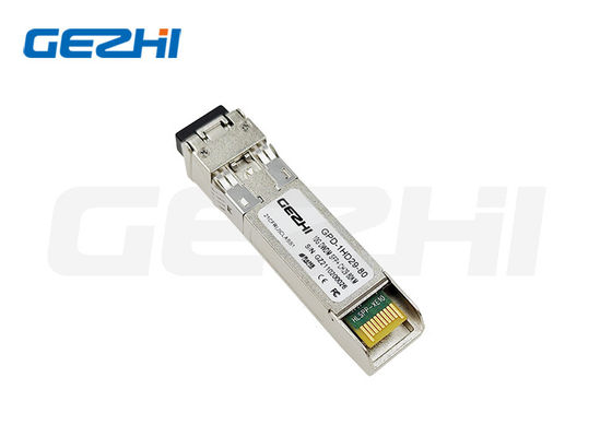 kupować 10G SFP+ Moduł Optyczny z Odległością Transmisji 80km, Cyfrowym Monitorowaniem Diagnostycznym i Prędkością Danych 10Gbps dla Sieci Ethernet produkcja online