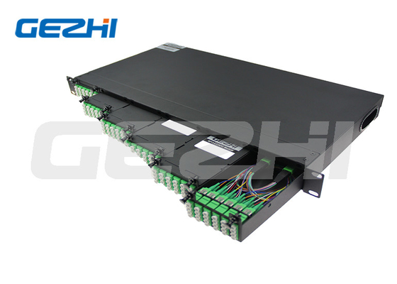 kupować 144 Rdzeń 1U Wstawka na regałach MPO-LC/APC Jednopasowe światłowody ODF System dystrybucji światłowodowej online manufacture