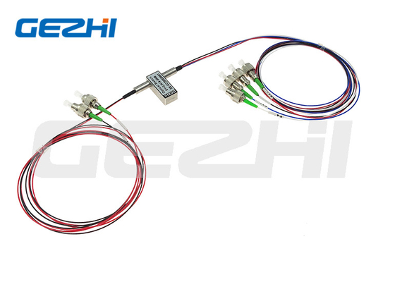 kupować Podwójny przełącznik optyczny 1x2 opto-mechaniczny podwójny złącze 1X2 LC/UPC lub SC/UPC online manufacture