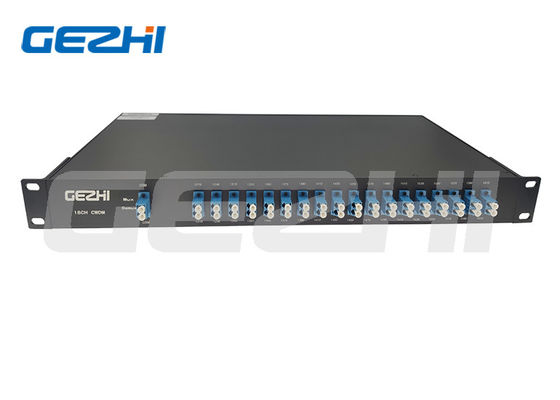 kupować 18 kanałowy moduł CWDM Mux Demux z niską stratą wstawiania i 1U 19'mount rack produkcja online
