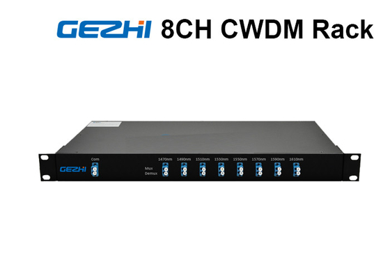 1RU Rack Chassis WDM Światłowodowy multiplekser LC / UPC Duplex dla łączy CATV