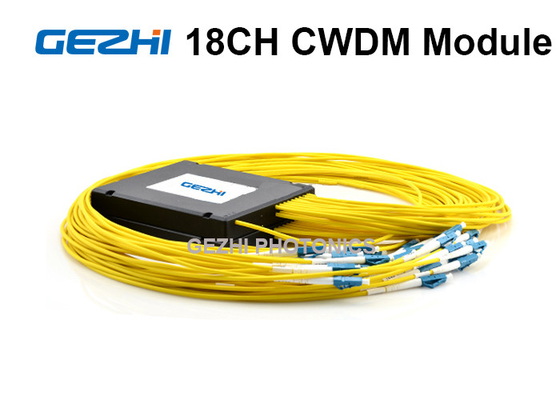18-kanałowy pasywny moduł CWDM Mux Demux Pigtailed z portem monitora