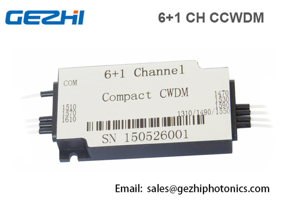Kompaktowy moduł multipleksera światłowodowego CWDM 6 + 1CH CWDM Mux Demux