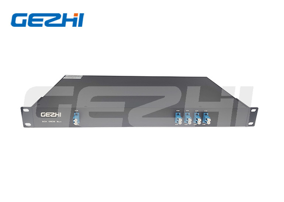 Niska strata wtrąceniowa 8 kanałów 100 Ghz DWDM multiplekser 1U patchpanle typu Rackmount Filtry Multiplekser