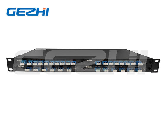 100GHz 8-kanałowy DWDM Mux Demux z 1U Rackmount dla systemów WDM w centrach danych