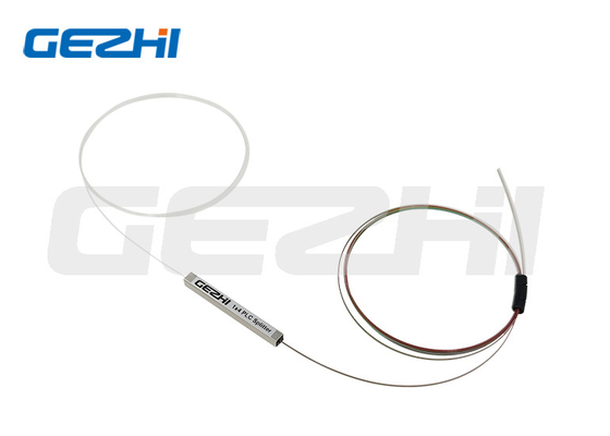 1x4 Bare Fiber Optic PLC Splitter Rura stalowa Optyczny rozdzielacz PLC Brak złącza
