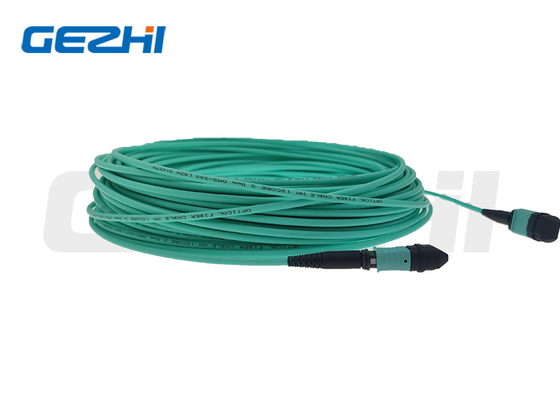 Niskie straty Lc Om3 Patch Cord dostosowane długości z łącznikiem Mpo