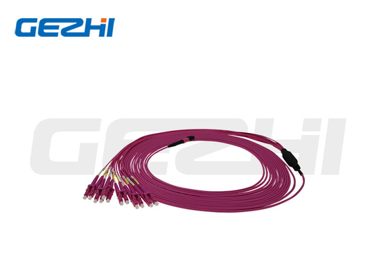 MPO 8-rdzeniowy wielomodowy kabel krosowy OM4 Seria MPO LC Patchcord Pigtail