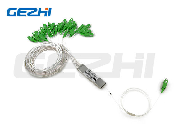 Rozdzielacz optyczny PLC SC APC 1x32 typu stalowa rurka z włóknem G657A1 do zastosowań FTTH