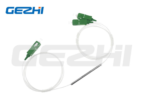 FTTX FTTH 1X2 FBT Łącznik 2-drożny SC / APC Mini FBT Splitter 1310nm lub 1550nm