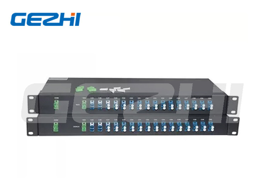 16-kanałowy podwójny włókno DWDM Mux Demux 1U do montażu w szafie LC UPC