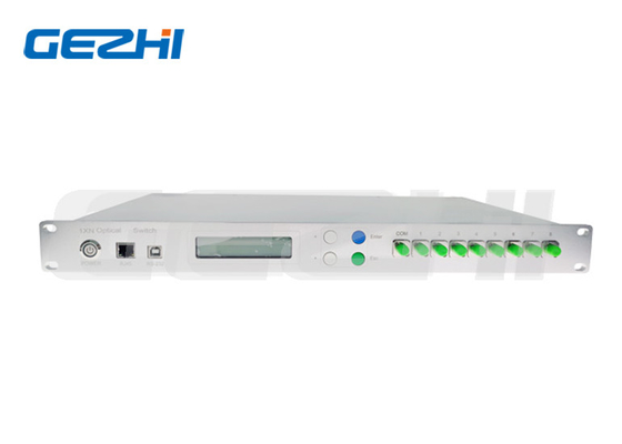 Interfejs RS232 i Ethernet do montażu w stojaku 1×N(N≤8) Przełącznik optyczny