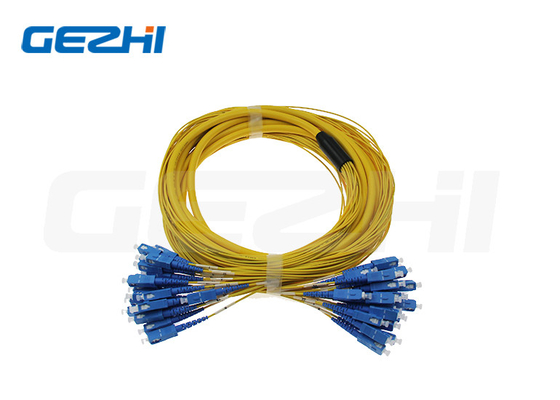 12 rdzeni SingleMode Wnętrze Włóknooptyczne Patch Cord z łącznikiem SC