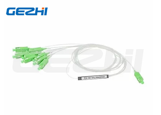 1x8 utrata 10,3 dB SC/APC G657A1 Wydzielnik PLC włókna optycznego typu stalowego (60*7*4mm) w FTTx