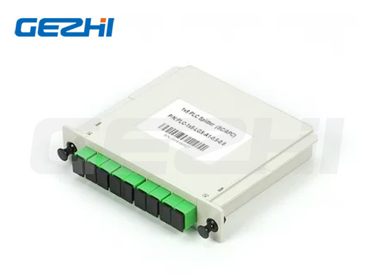 1x8 SC/APC Single Mode G657A1 LGX Cassette Fiber Optic PLC Splitter w FTTx