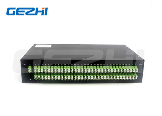 1x128 Rozdzielacz PLC do montażu w szafie rack z niskimi stratami wtrąceniowymi dla sieci światłowodowych