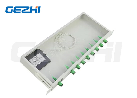 1x2 1x64 1x8 PLC Splitter 1x32 Fiber Splitter 1U 19 Inch Rack Mount Typ
