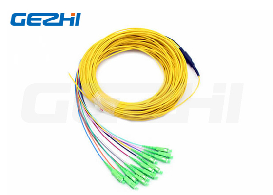 3 - 144F - Fanout Micro Fiber Optic Pigtails 850/1300nm Duplex Port