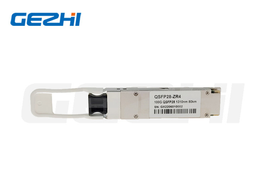 Moduł nadajnika optycznego o dużej zgodności 100G QSFP28 ZR 1310nm 80Km