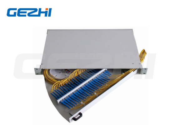 19' 1U Side Pull Out Rack Mount Panel Fiber Optic Patch