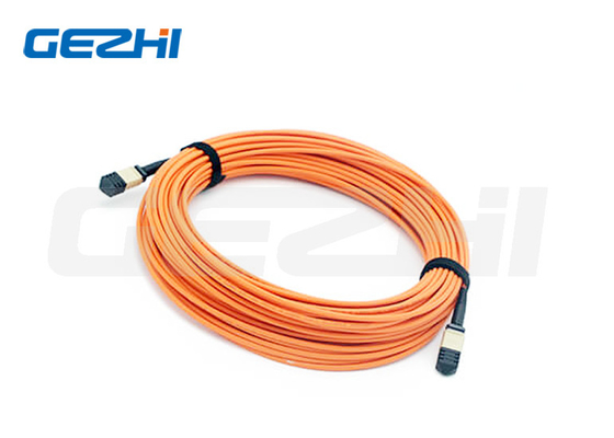 24F MPO ((Kobieta) - MPO ((Kobieta) 3,0 mm LSZH Włókno optyczne / Kabel trunkowy