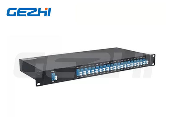40-kanałowy DWDM z podwójnym światłowodem Mux Demux z beztermiczną konstrukcją w obudowie rack 1U AAWG urządzenie pasywne