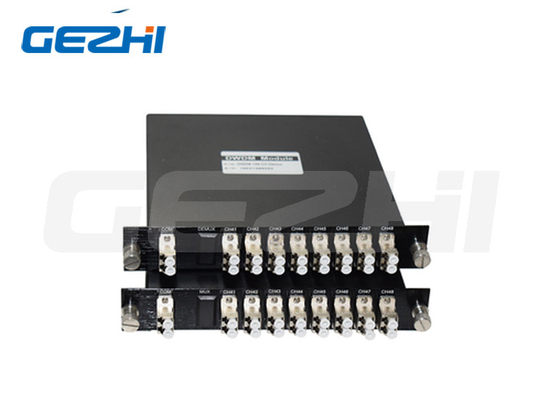8-kanałowy moduł DWDM Mux Demux CH41-CH48 Podwójny włókno LGX z metalowymi złączami