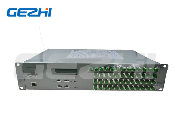 Wysoka stabilność FSW 1x48 Przełącznik światłowodowy 19 cala 2U Rackmount 1260~1650nm Single Mode