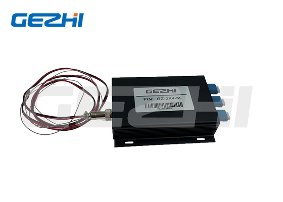 Wysoka niezawodność 2x4 Przełącznik światłowodowy 1260~1650nm TTL Control Optical Switch Remote Monitoring in Optical Network