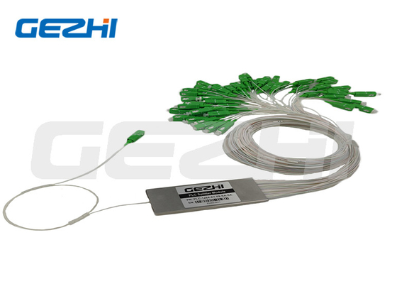 1x64 PLC Splitter Długość fali 1260 - 1650nm Włókno typu PLC Splitter optyczny
