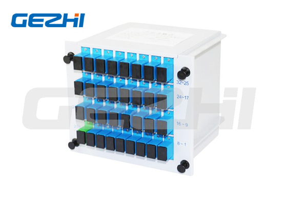 SC APC 1X32 FTTH światłowodowy rozdzielnik typu wstawienia Card PLC Splitter LGX kaseta PLC kaseta splitter