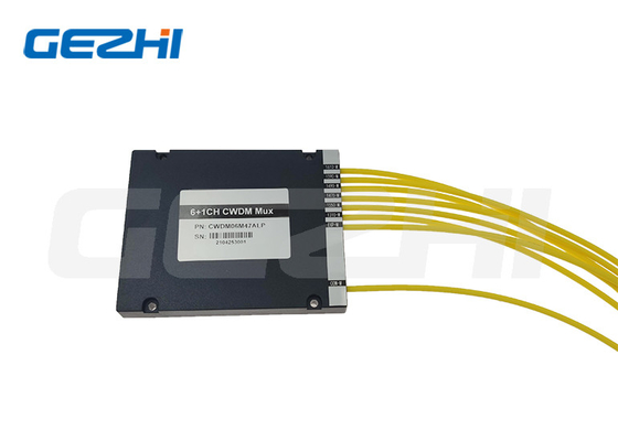 CWDM Wdm Moduł 6+1CH CWDM MUX FTTX ABS Jednowłóknowy złącze SC/APC LC/APC
