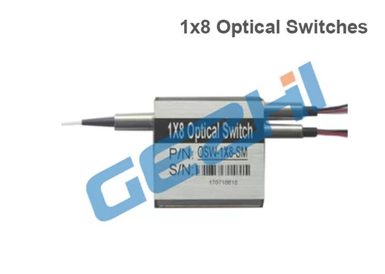 Przełączniki światłowodowe FC APC, zatrzaskowe, 1 x 8T 1550nm