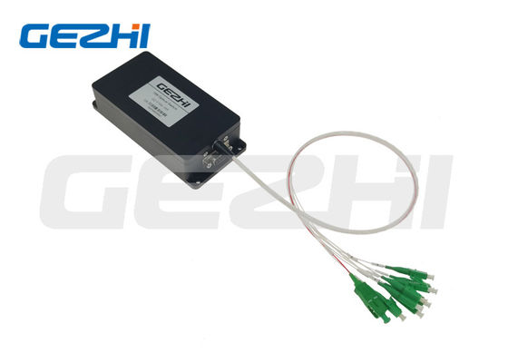Przełącznik optyczny 1260 ~ 1650nm 1x8 500mW FSW-1x8-SM z interfejsem RS232